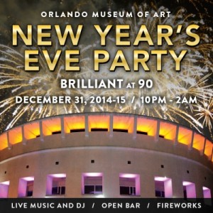 Brilliant at 90 New Year's Eve Party Brilliant at 90 New Year's Eve Party The Orlando Museum of Art's First Ever New Year’s Eve Party