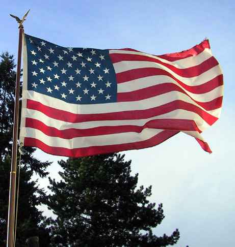 Waving American Flag