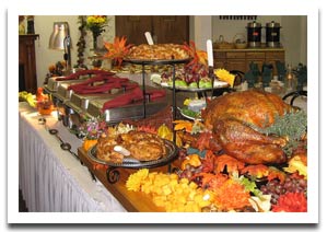 thanksgiving-turkey-buffet-table